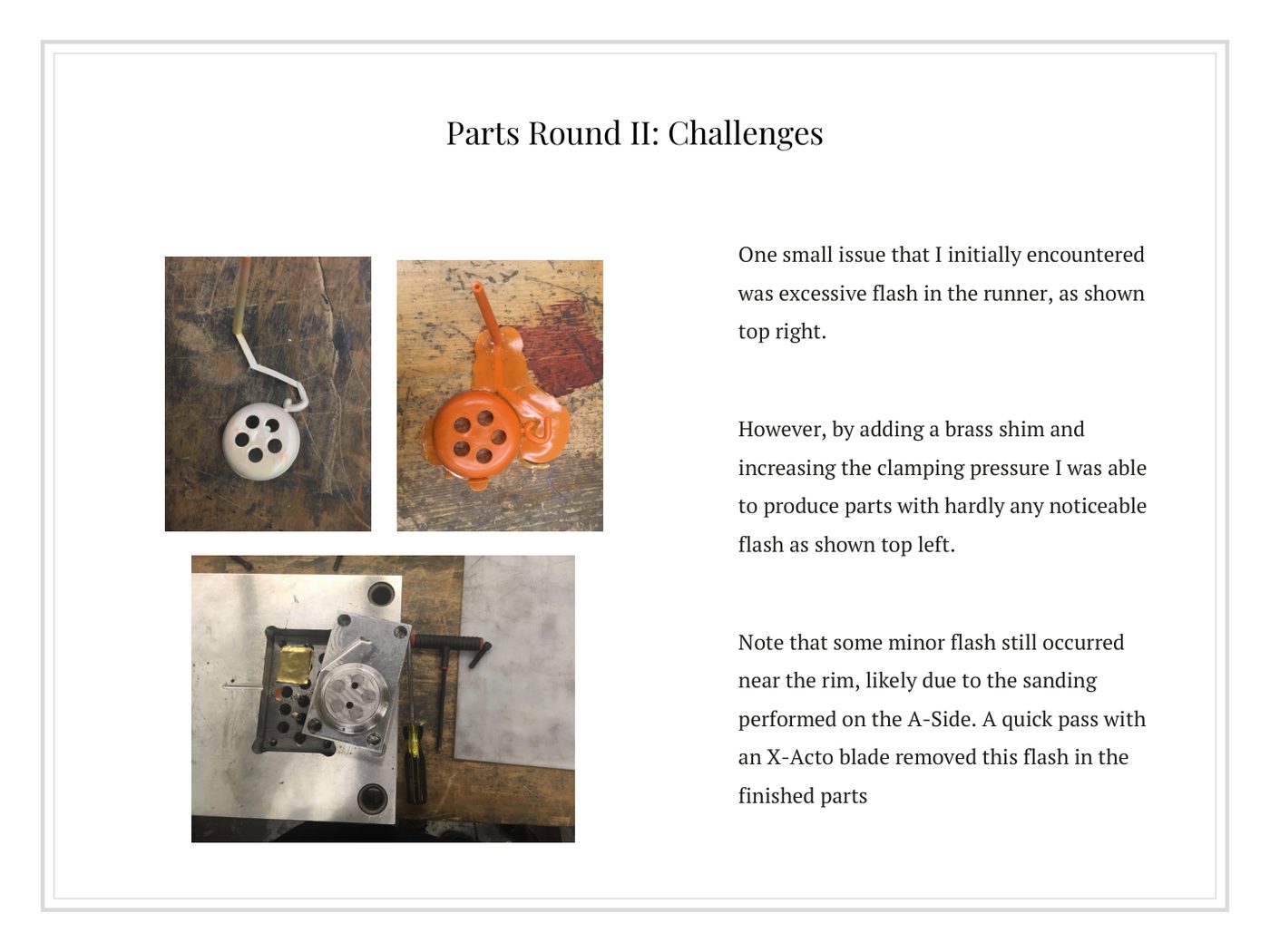 ME 325 injection-molding portfolio, page 36